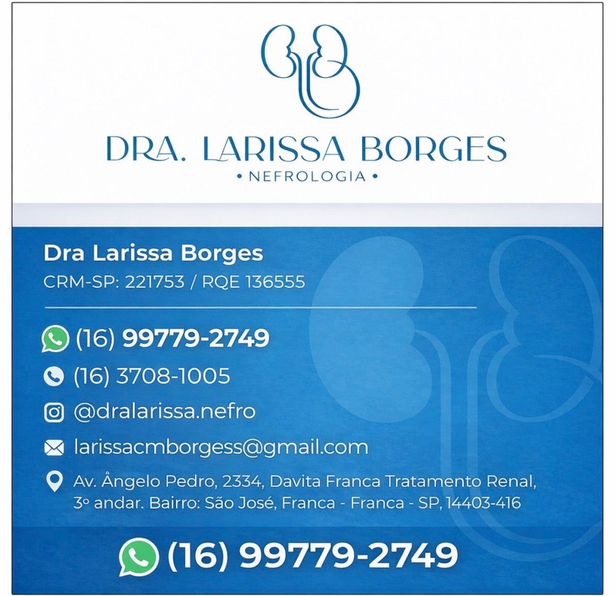 Dra. Larissa Cristina Martins Borges