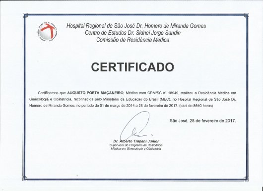 Dr. Augusto Poeta Maçaneiro