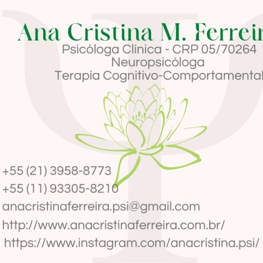 Dra. Ana Cristina de Moraes Ferreira