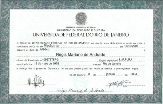 Prof. Regis Mariano de Andrade