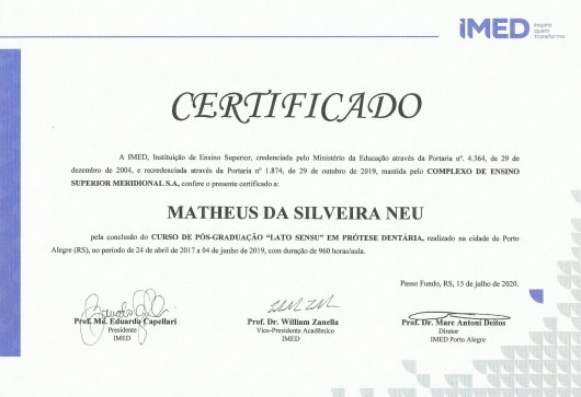 Dr. Matheus da Silveira Neu