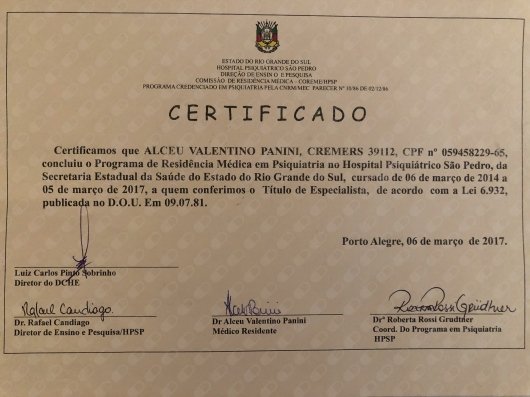 Dr. Alceu Valentino Panini