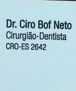 Dr. Ciro Bof Neto