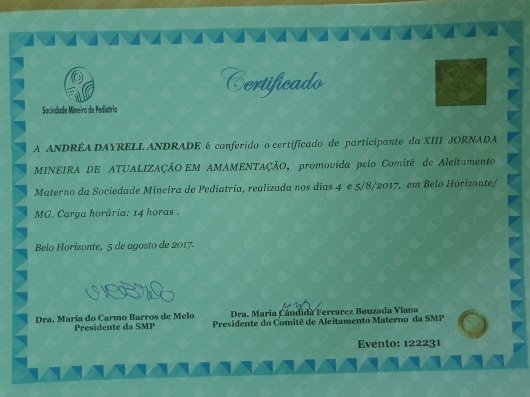 Dra. Andrea Dayrell Andrade .