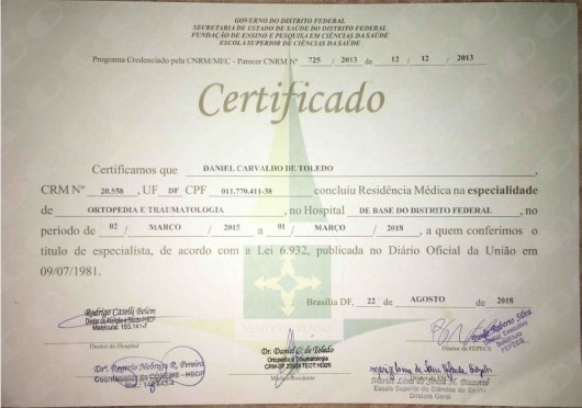 Dr. Daniel Carvalho de Toledo