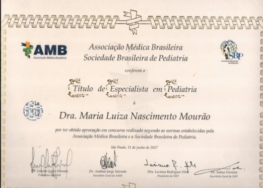 Dra. Maria Luiza Nascimento Mourao
