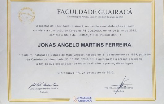 Dr. Jonas Angelo Martins Ferreira