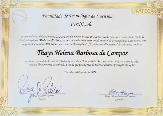Dra. Thays Helena Barbosa De Campos