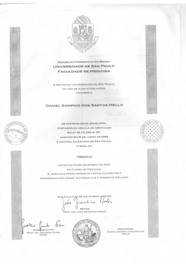 Dr. Daniel Sampaio dos Santos Mello