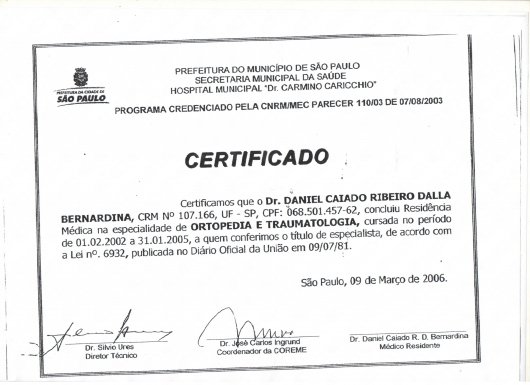 Dr. Daniel Dalla Bernardina