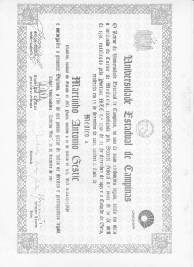 Dr. Martinho Antonio Gestic