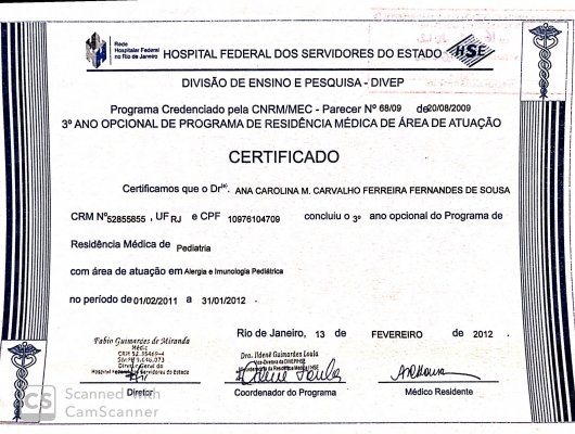 Dra. Ana Carolina Carvalho Fernandes Sousa