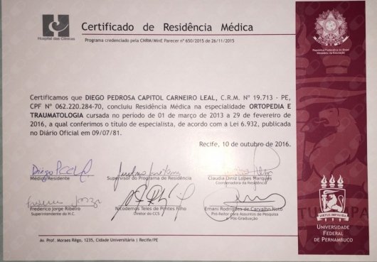 Dr. Diego Pedrosa Carneiro Leal