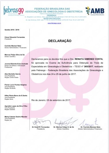 Dra. Renata Gimenez Costa Moreno