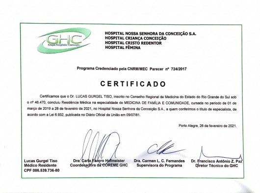 Dr. Lucas Gurgel Tiso