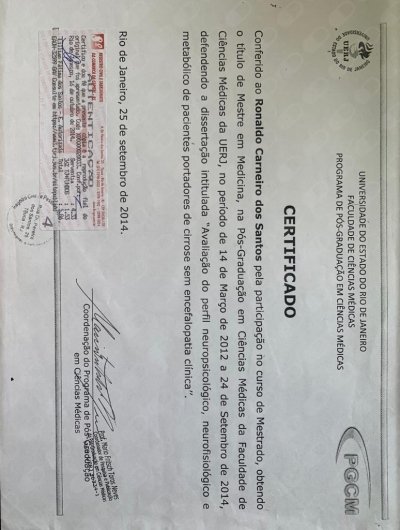Dr. Ronaldo Carneiro dos Santos