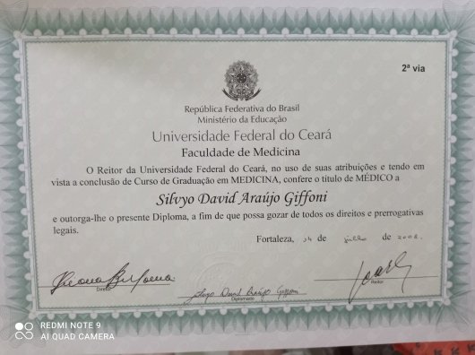 Dr. Silvyo David Araújo Giffoni
