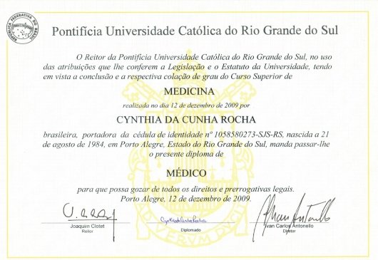 Dra. Cynthia Rocha Dullius