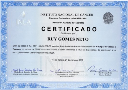 Dr. Ruy Gomes Neto