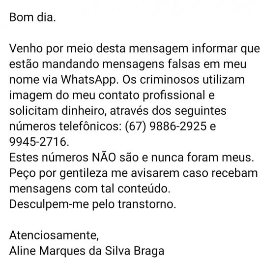 Dra. Aline Marques da Silva Braga