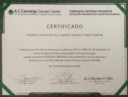 Dr. Alex Barbosa